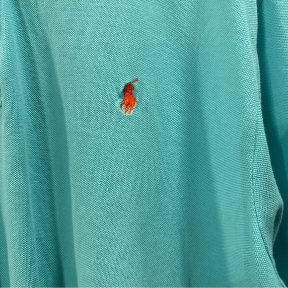 Ralph Lauren Men's Turquoise Polo Shirt - Picture 3 of 4